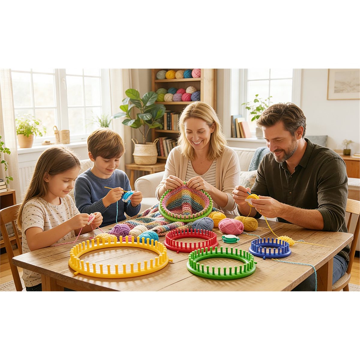 Light Weight Knitting Kit with - Pom Pom Maker Tool ulasan dan harga