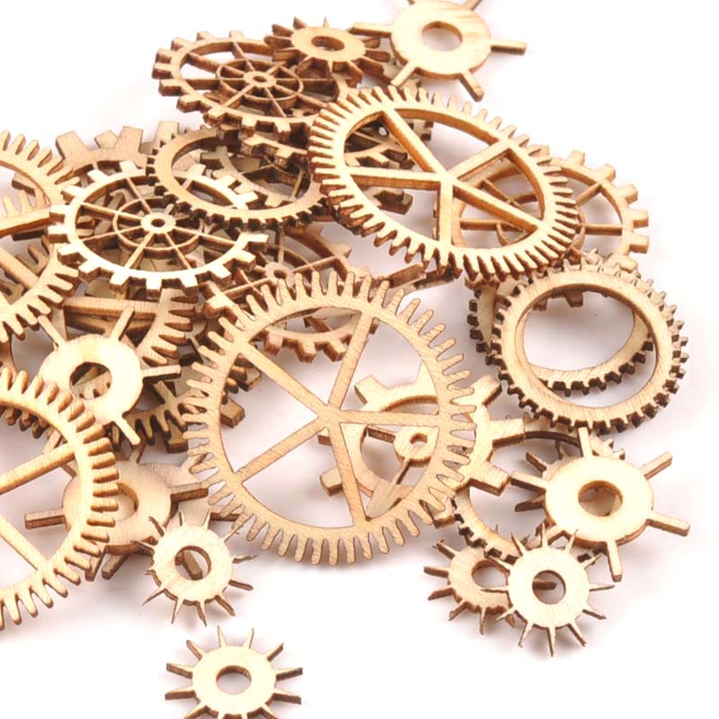 20-40mm 36pcs Unfinished Wood  - Embellishments For Scrapbooking ulasan dan harga