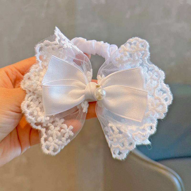 Elastic Hair Ties White Lace B - Tassel Fringe Trim ulasan dan harga