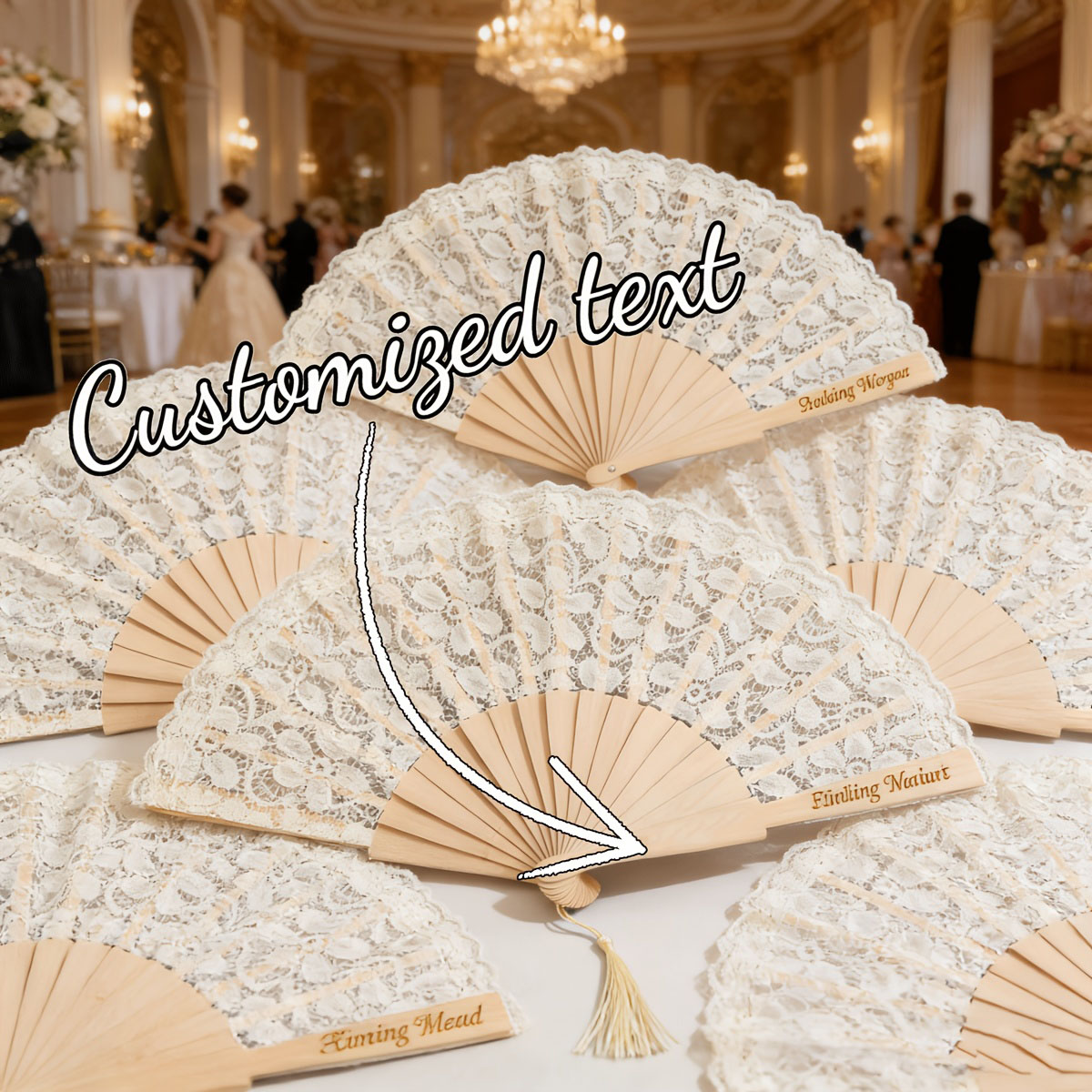 Personalized Engraved Lace Fol - Tassel Fringe Trim ulasan dan harga