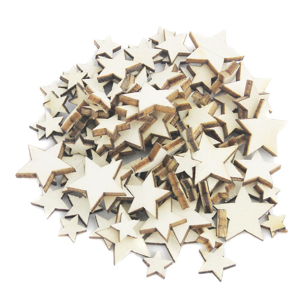 Basswood Craft Star Slices Nat - Craft Embellishments ulasan dan harga