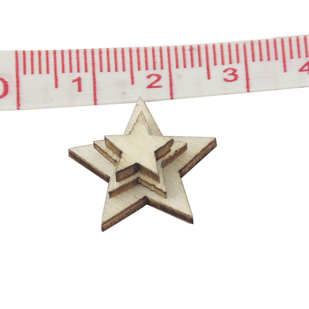 Basswood Craft Star Slices Nat - Craft Embellishments ulasan dan harga