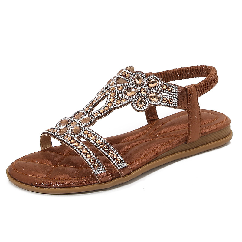 Big Size Openwork Sandals Bohe - Sew On Rhinestone ulasan dan harga