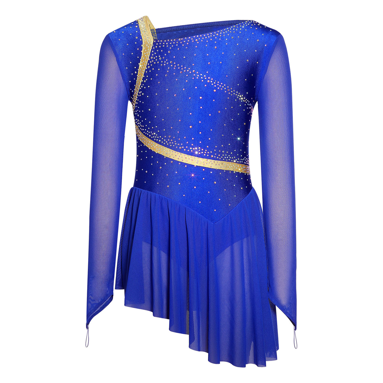 Children Girl Mesh Long Sleeve - Rhinestone Banding Trim ulasan dan harga