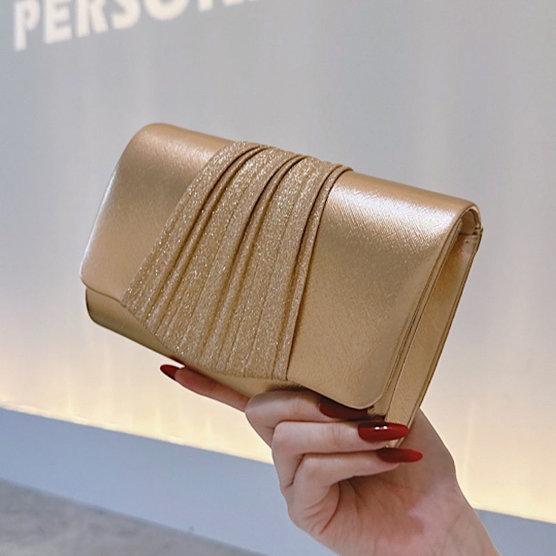 Golden Small Evening Clutch Ba - Tassel Fringe Trim ulasan dan harga