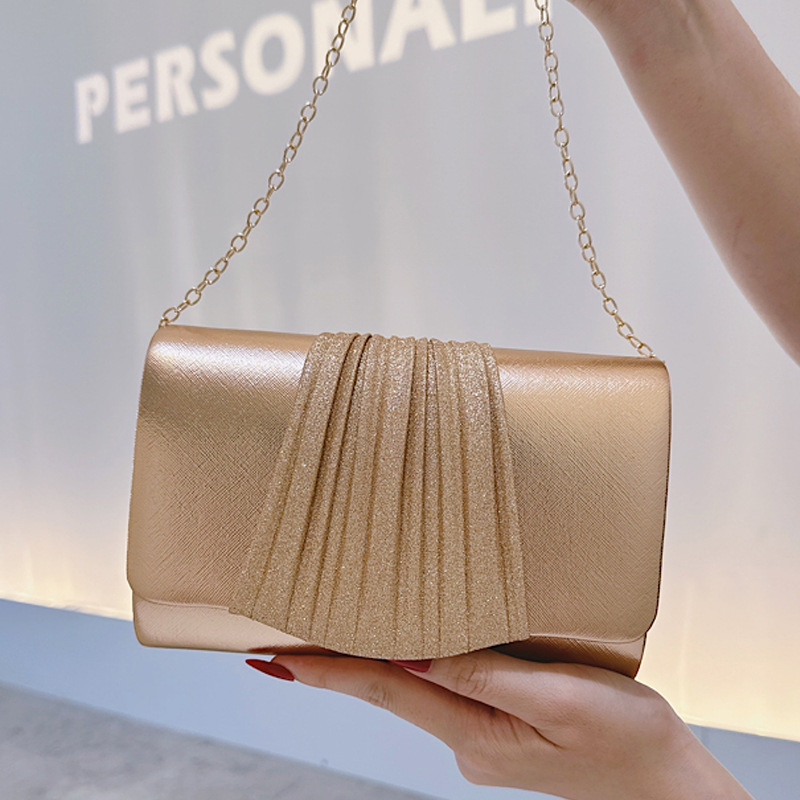 Golden Small Evening Clutch Ba - Tassel Fringe Trim ulasan dan harga