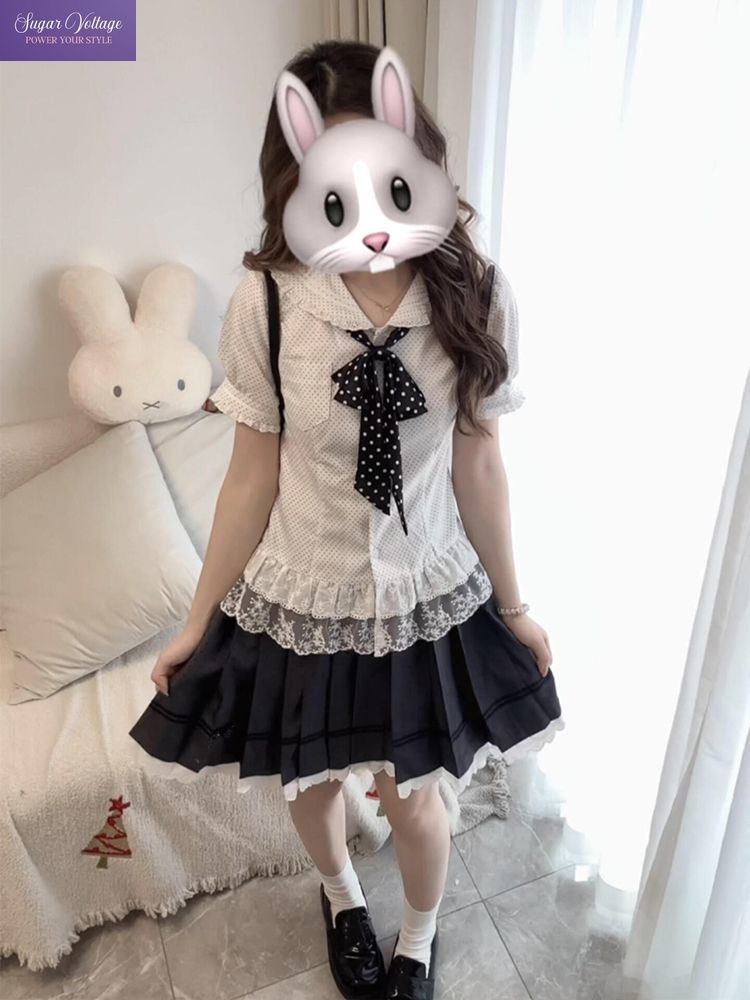 New Sweet Coquette 2 Piece Set - Elastic Lace Trim ulasan dan harga