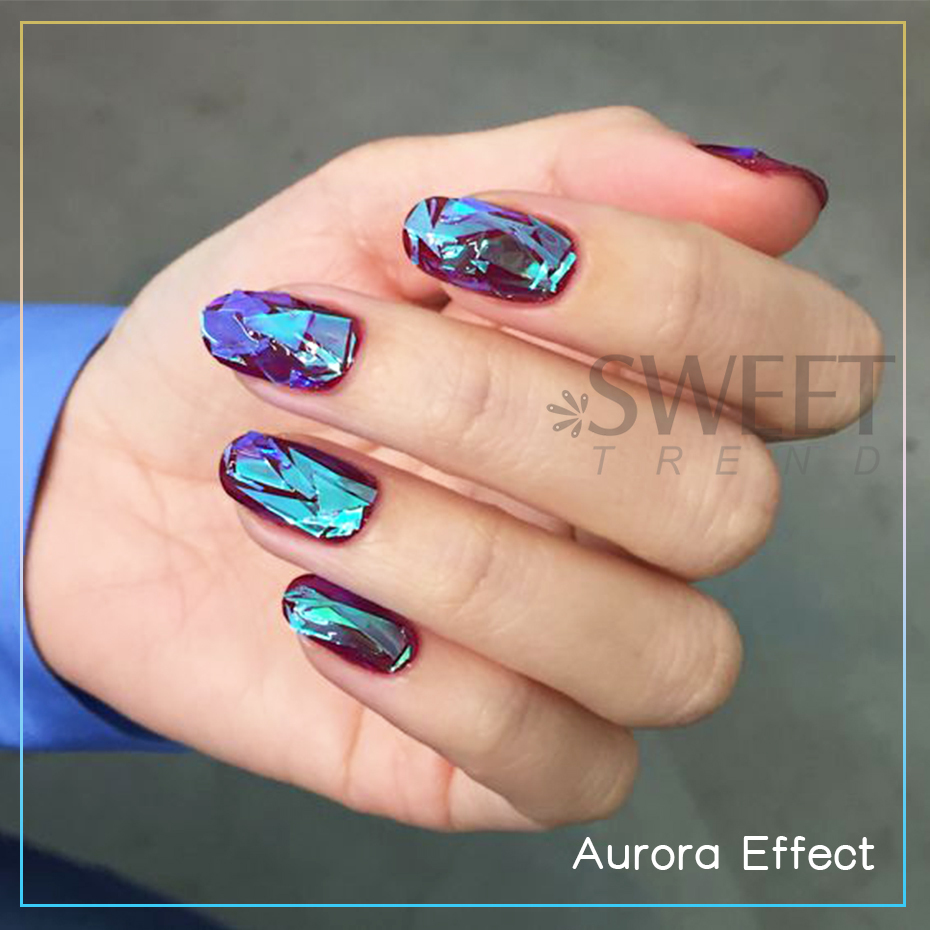 8pcs Holographic Aurora Film N - Glitter Vinyl Roll ulasan dan harga