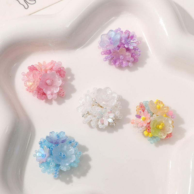2pcs Crystal Flower Patches fo - Applique Patch Flower ulasan dan harga