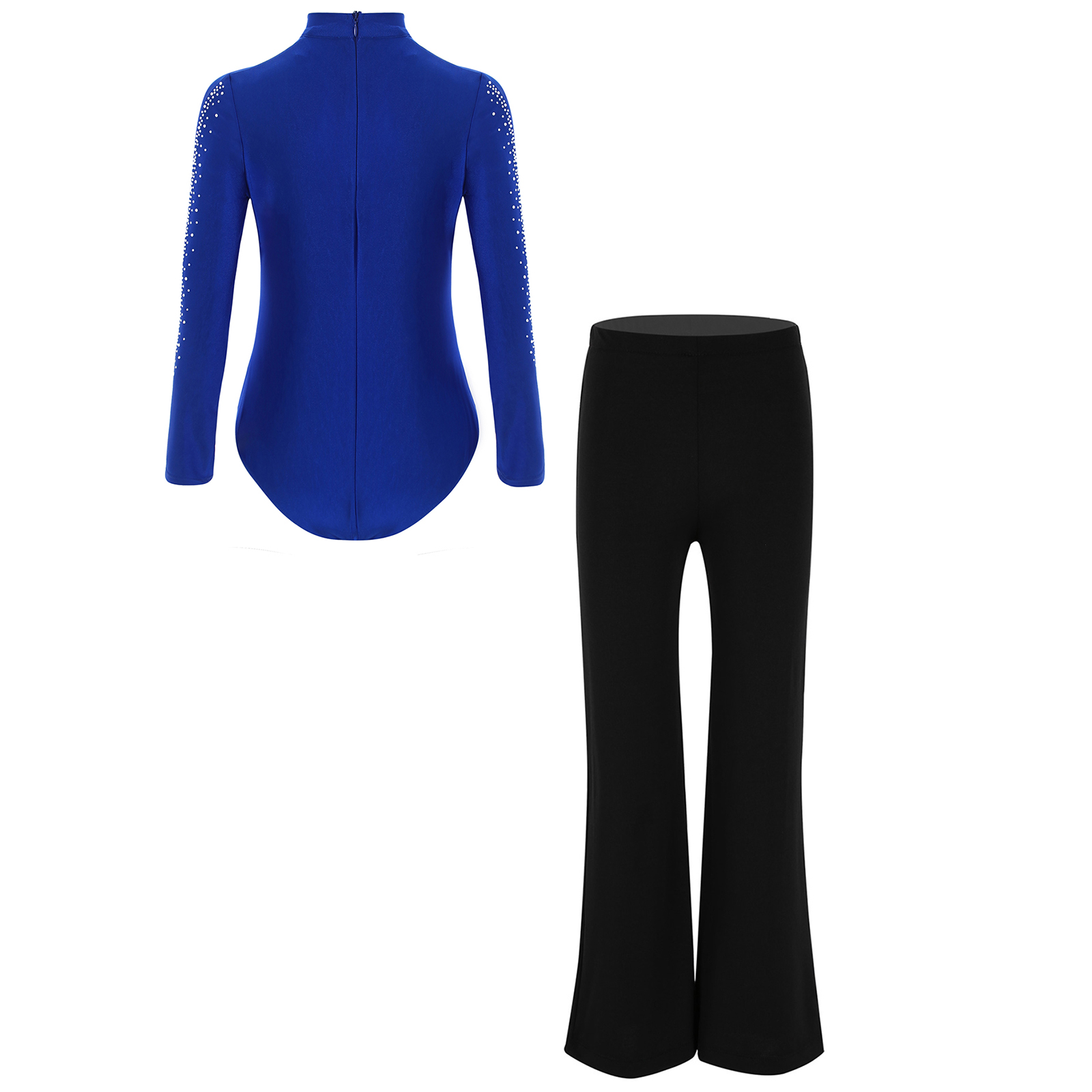 Kids Boys Latin Dance Suit Str - Rhinestone Banding Trim ulasan dan harga