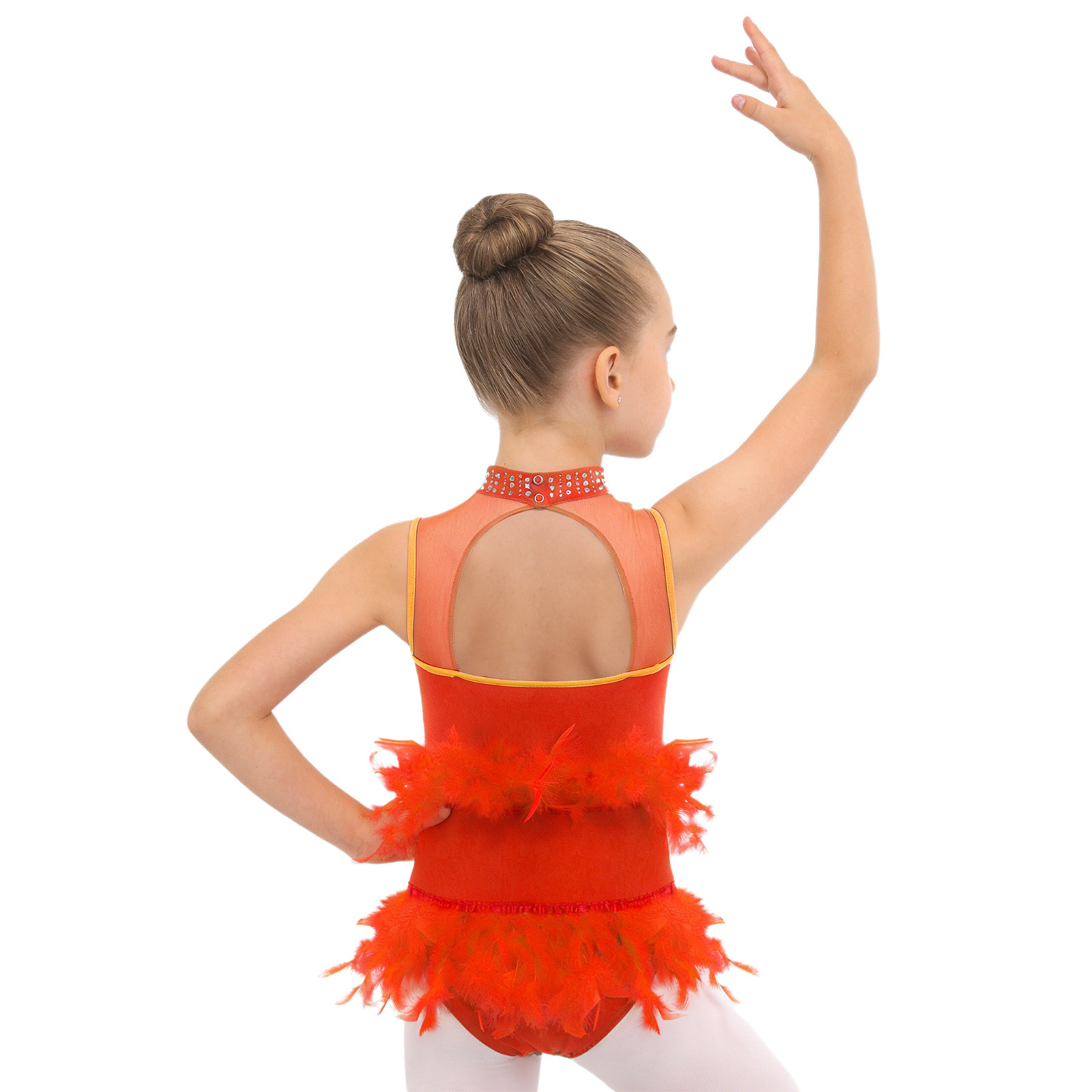 Kids Girls Latin Ballet Dance  - Rhinestone Banding Trim ulasan dan harga