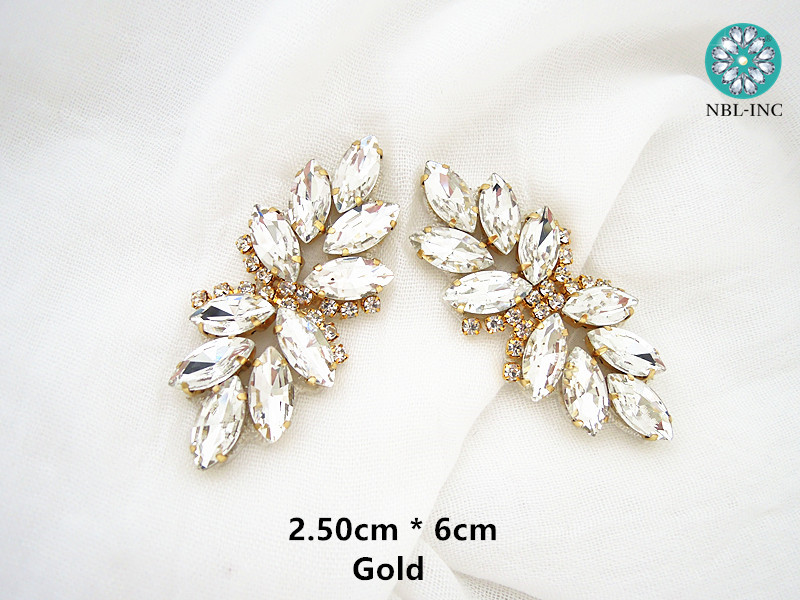 (1PC) Silver gold rhinestone b - Sew On Rhinestone ulasan dan harga