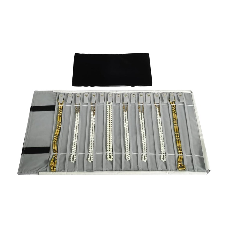 Travel Jewelry Organizer Case  - Velvet Ribbon Roll ulasan dan harga
