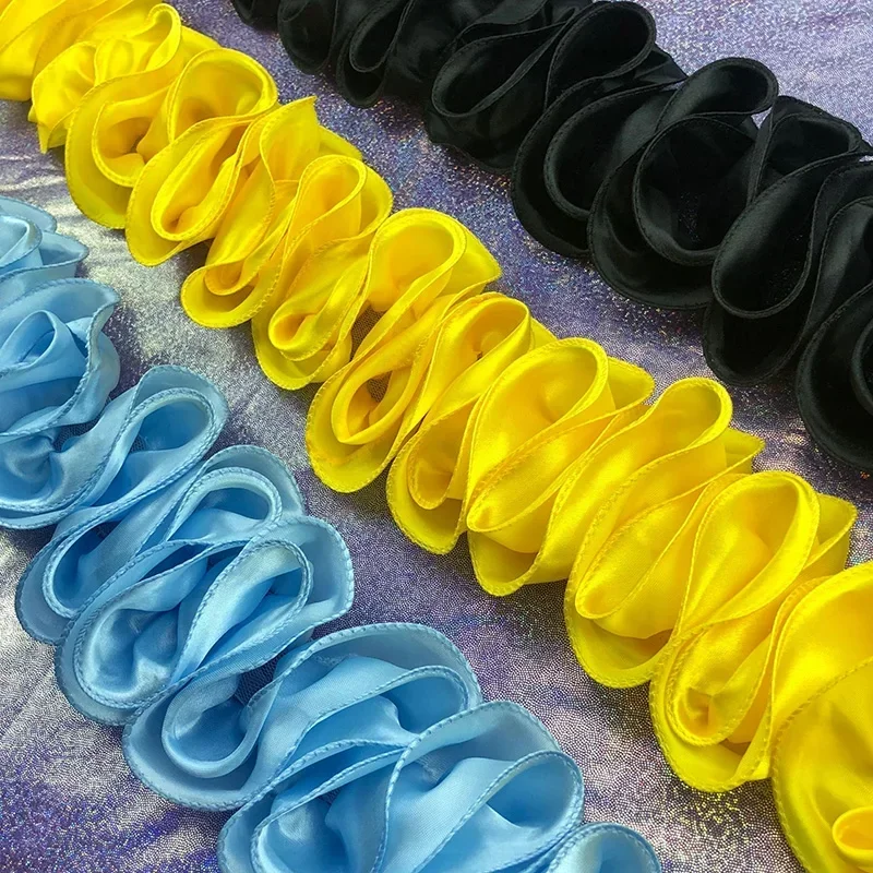 5Yards Pleated Ruffled Trim Sh - Lace Ribbon Trim ulasan dan harga